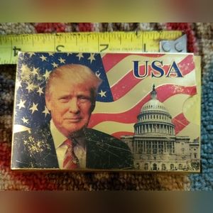Donald Trump Gold Foil Waterproof Playing Cards